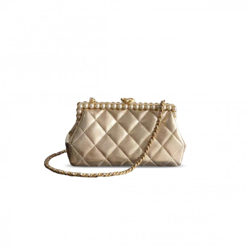 (image for) CHANEL MASTER 26C LAMBSKIN PEARLS CLUTCH AS5912 (20.5*10*7.5cm)