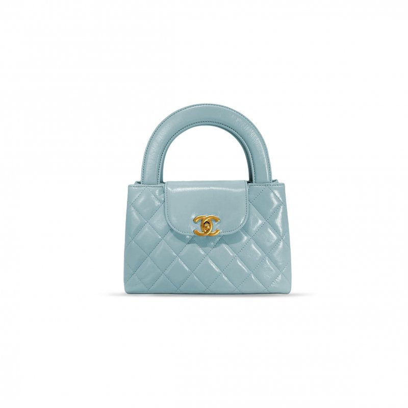 (image for) CHANEL MINI 24P KELLY CHAIN BAG SHINY CALFSKIN AS4416 (19*13*7cm)