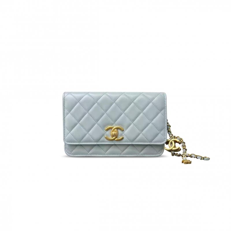 (image for) CHANEL MINI CLASSIC FLAP WALLET ON CHAIN WOC A96166 (18*11*4cm)