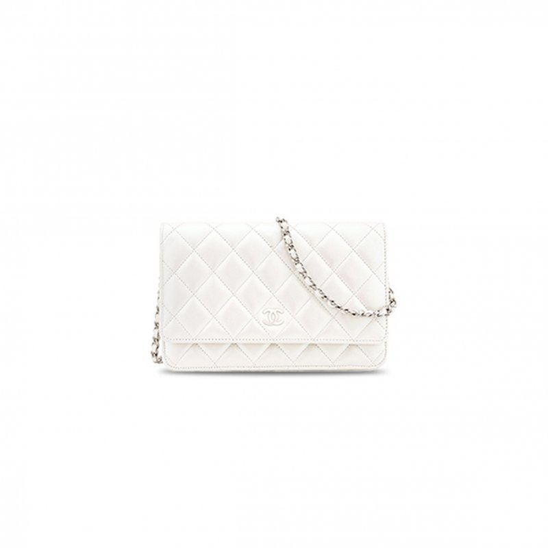 (image for) CHANEL QUILTED LEATHER WALLET ON CHAIN WOC AP0250 (19*13*3cm)