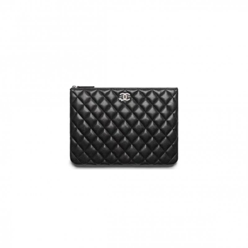 (image for) CHANEL BLACK STAR-STUDDED CLUTCH AP3749 (27.5*20*1cm)