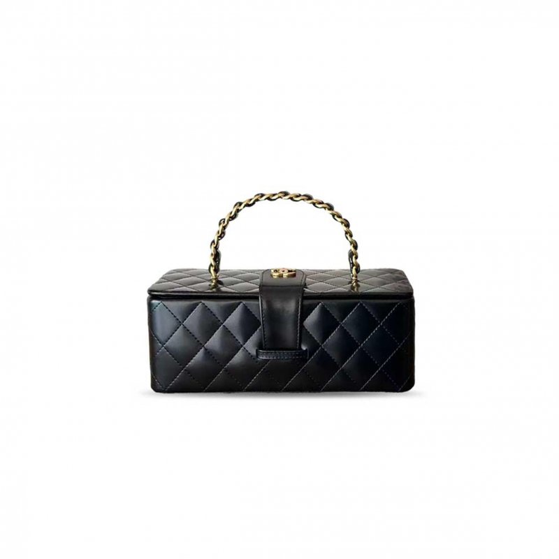 (image for) CHANEL BLACK QUILTED LEATHER VANITY A2226 (22*10*8.5cm)