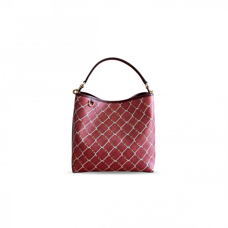 (image for) GUCCI GG EMBLEM MEDIUM BUCKET BAG 815103 (25*25*15cm)