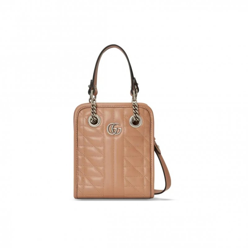 (image for) GUCCI GG MARMONT MATELASSÉ MINI BAG 696123 (19*16*7cm）