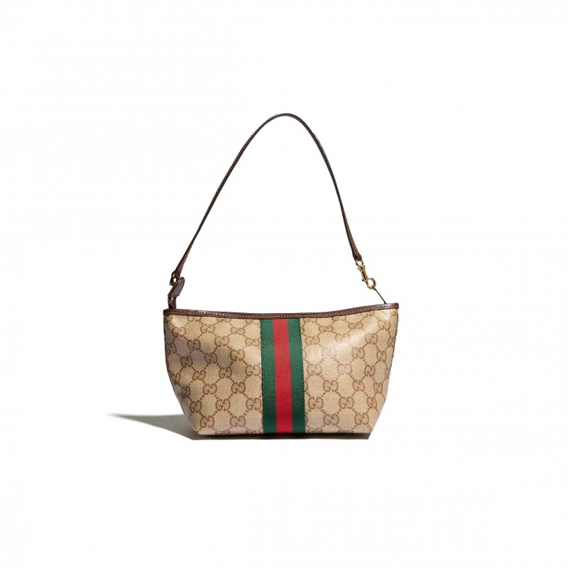 (image for) GUCCI SMALL POUCH WITH STRAP AND WEB 876055 (21.5*16*13.5cm)
