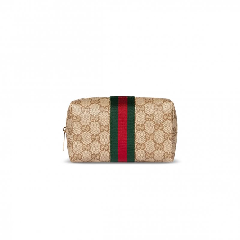 (image for) GUCCI MEDIUM COSMETIC CASE WITH GUCCI PLAQUE 875801 (17*9.5*5cm)