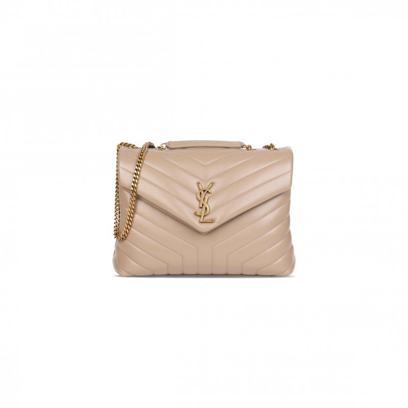 (image for) YSL LOULOU MEDIUM CHAIN BAG IN QUILTED LEATHER 487216574946 (32*22*11cm)