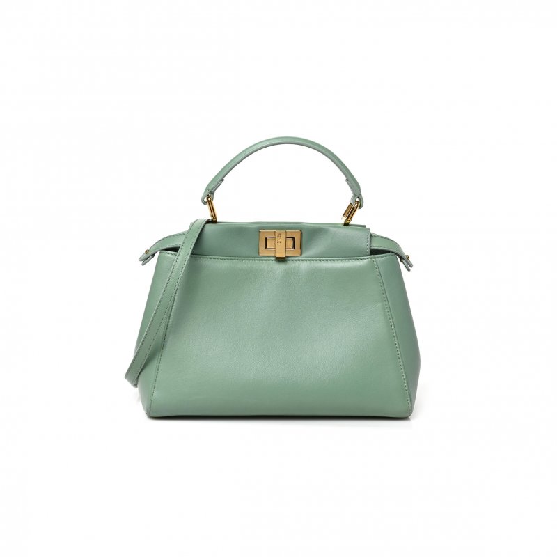 (image for) FENDI FF NAPPA MINI PEEKABOO ICONIC SATCHEL (23*18*11cm)