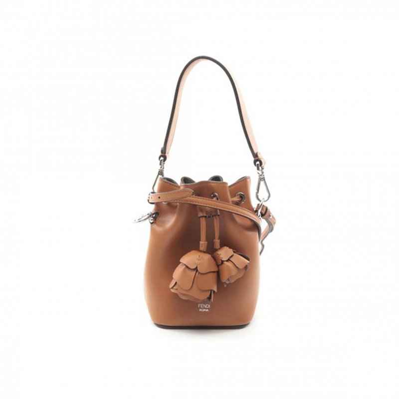 (image for) FENDI MON TRESOR 3D FLOWER BUCKET BAG LEATHER MINI 8BS010ANS8F1K3A (18*12*10cm)