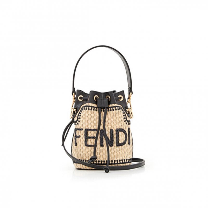 (image for) FENDI MON TRESOR CROCHET STRAW MINI BAG (19*12*10cm)