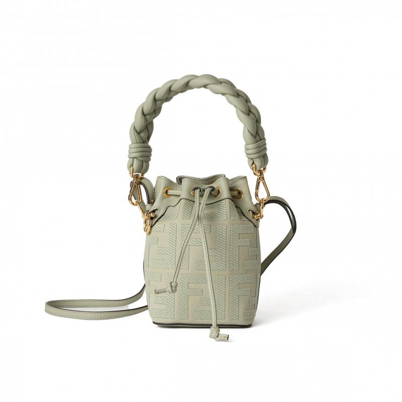 (image for) FENDI EMBOSSED FF CANVAS MON TRESOR MINI BAG 8BS010ANXDF1K3B (18*12*10cm)