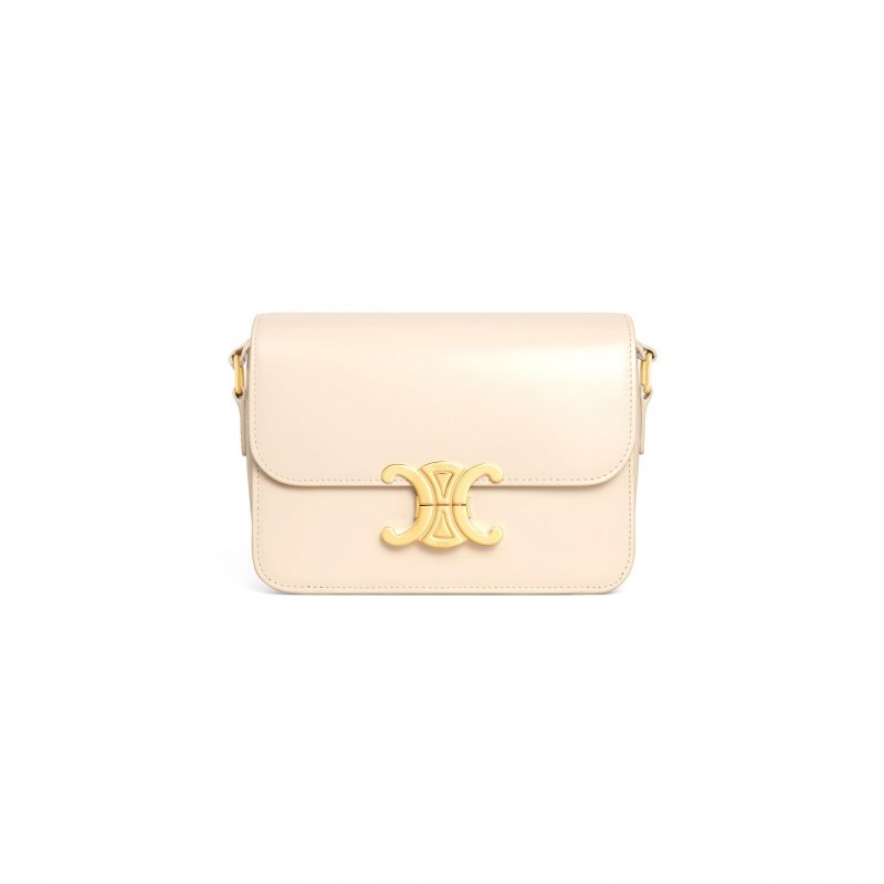 (image for) CELINE TEEN TRIOMPHE BAG IN SHINY CALFSKIN 188423BF4.01CR (18.5*13.5*7cm)