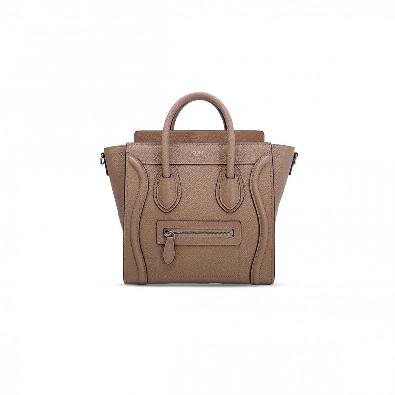 (image for) CELINE TOTE IN LUGGAGE NANO PEBBLED CALFSKIN 168243DRU.38SD (20*20*10cm)