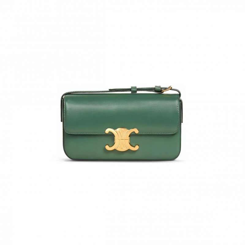 (image for) CELINE SHOULDER BAG CLAUDE IN SHINY CALFSKIN 194143BF4.31FE (20*10*4cm)
