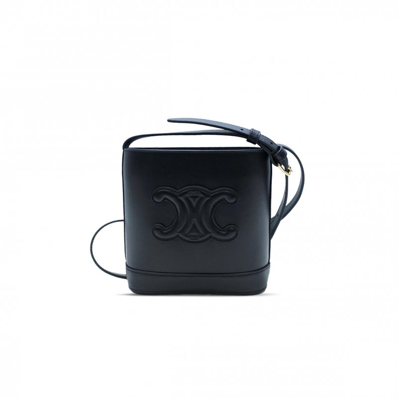 (image for) CELINE MINI BUCKET BAG IN CUIR TRIOMPHE SMOOTH COWHIDE 1004333DU3.05LU (19.5*16*7cm)