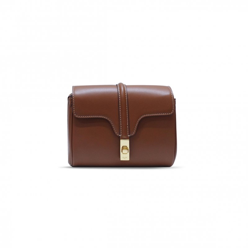 (image for) CELINE MINI SHOULDER BAG IN SOFT16 COWHIDE LEATHER 10L352DE1. 27KV (18*12.5*6cm)