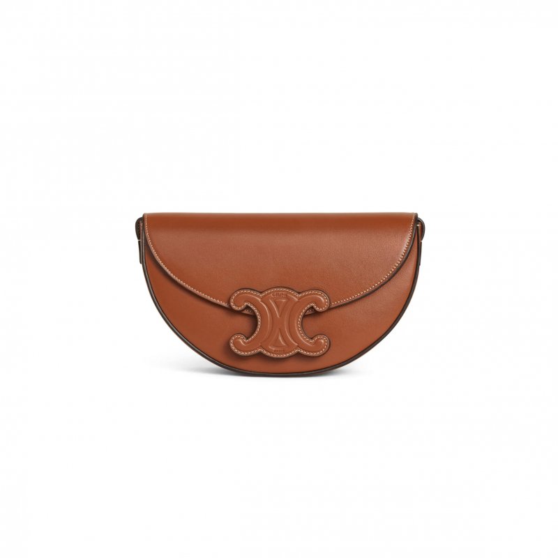 (image for) CELINE SHOULDER BAG IN BESACE TRIOMPHE FULL LEATHER 111233DU3.04LU (23*13.5*6cm)