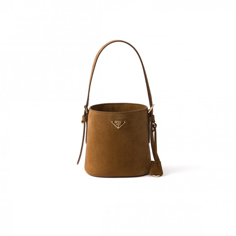 (image for) PRADA MINI SUEDE BUCKET BAG 1BE078 (18*17*10.5cm)