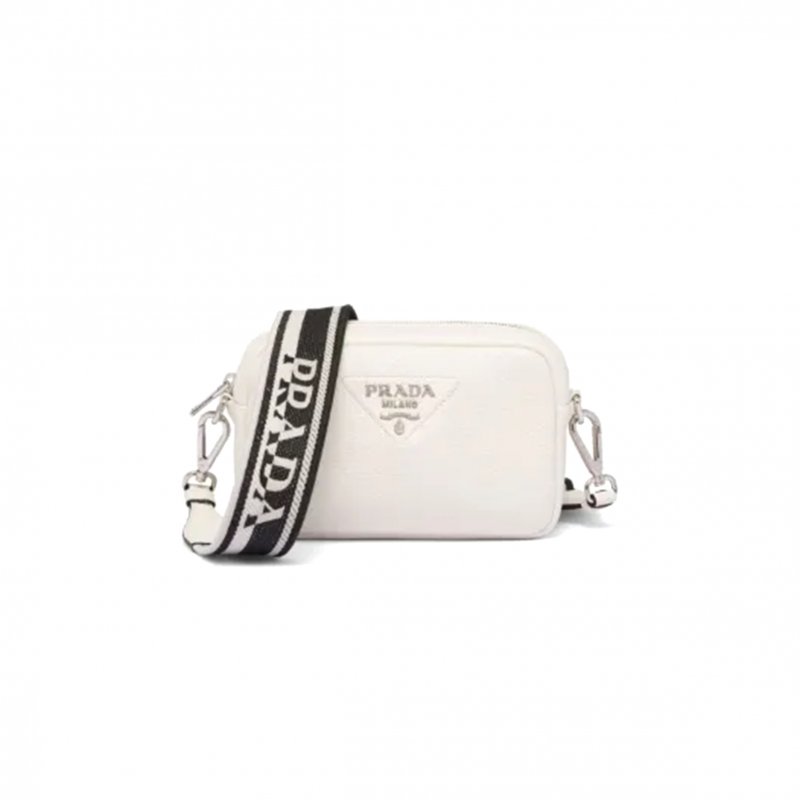 (image for) PRADA FLOU LEATHER SHOULDER BAG 1BH082 (22*14*8cm)