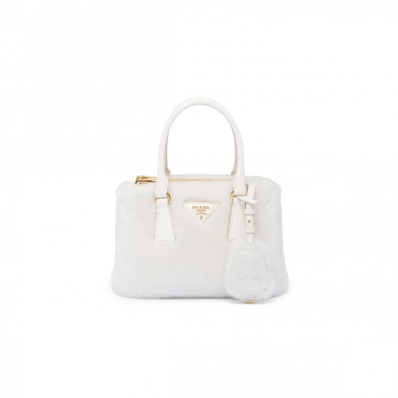 (image for) PRADA GALLERIA SHEARLING MINI BAG 1BA906 (20*14.5*9.5cm)