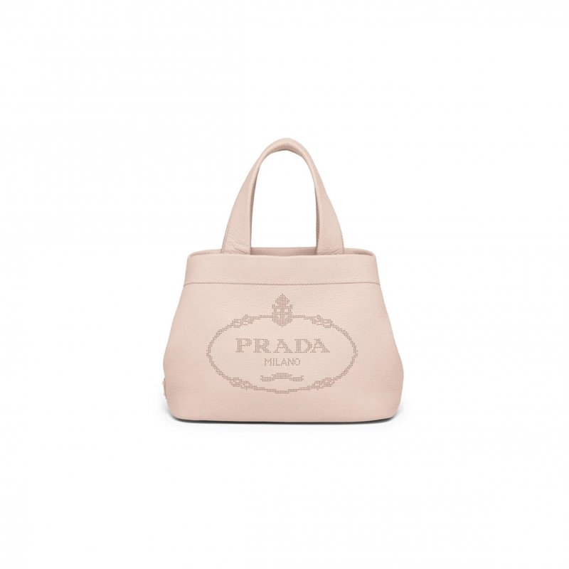(image for) PRADA SMALL LEATHER TOTE IN WATER LILY 1BC384 (32*24*14cm)