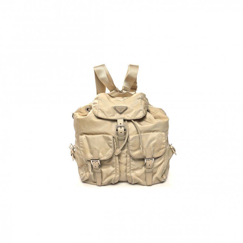 (image for) PRADA NYLON SAFFIANO MEDIUM BACKPACK DESERTO 1BZ811 (32*31*15cm)