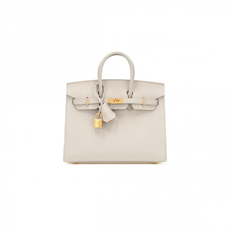 (image for) HERMES MASTER BIRKIN 25 SELLIER EPSOM CRAIE GOLD HARDWARE H079234VCC10 (25*20*13cm)