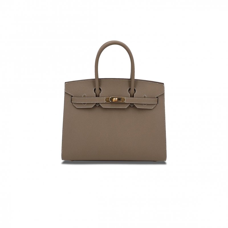(image for) HERMES MASTER BIRKIN 30 EPSOM LEATHER ELEPHANT GREY GOLD BUCKLE BAG BK2518EPGPO (30*22*16cm)