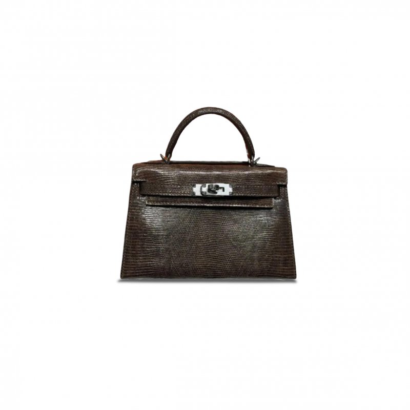 (image for) HERMÈS MASTER MINI KELLY II A SHINY COCOAN LIZARD 37164 (19*12*5.5cm)