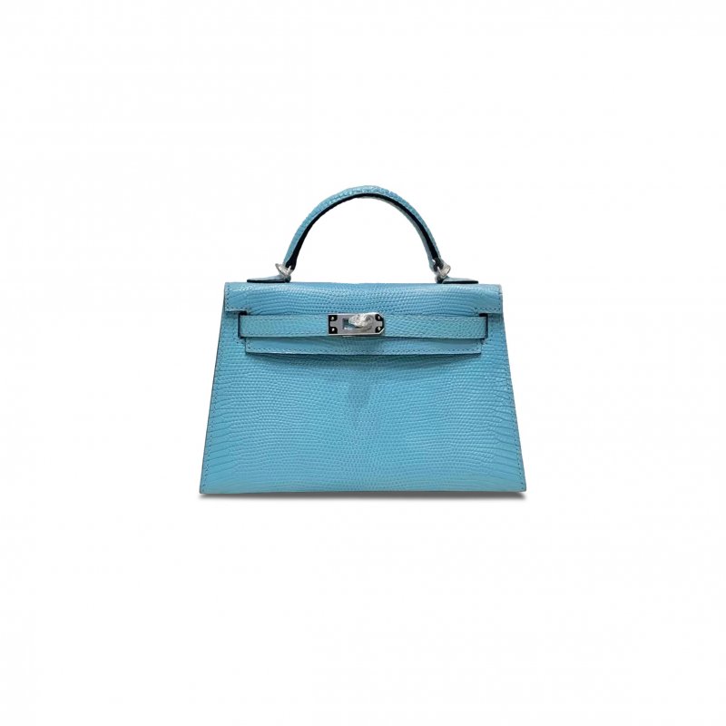 (image for) HERMÈS MASTER MINI KELLY II BLEU CELESTE 28566 (19*12*5.5cm)