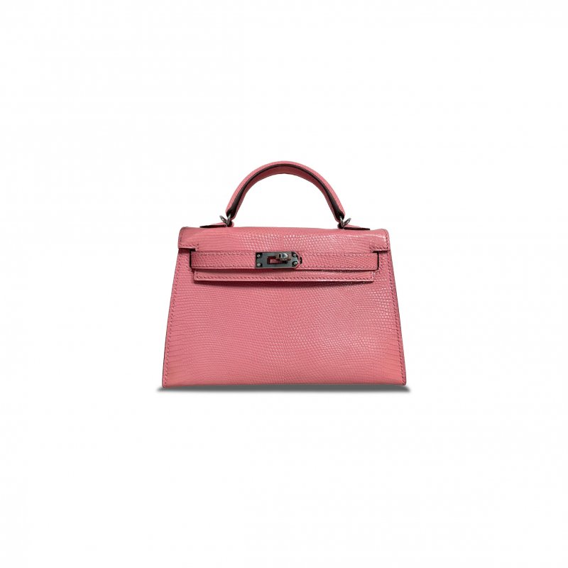 (image for) HERMÈS MASTER MINI KELLY II LIZARD PINK 636880 (19*12*5.5cm)