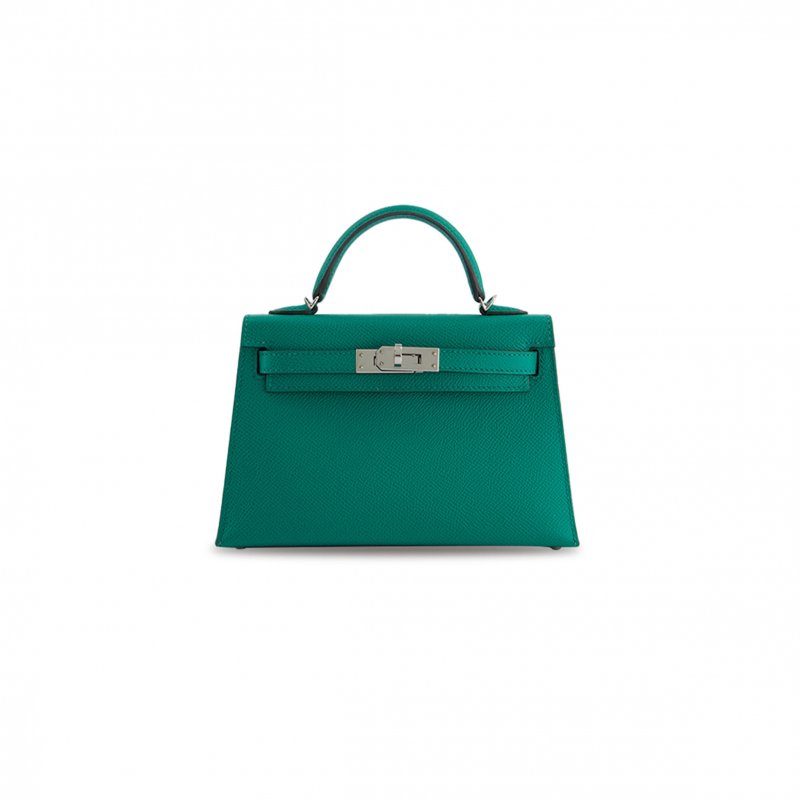 (image for) HERMÈS MASTER MINI KELLY II BAG EPSOM MALACHITE (19*12*5.5cm)