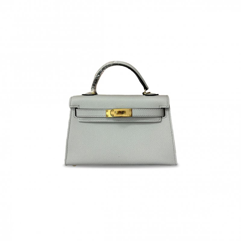 (image for) HERMÈS MASTER MINI KELLY II HOLY GRAIL BLUE EPSOM GOLD BUCKLE (19*12*5.5cm)