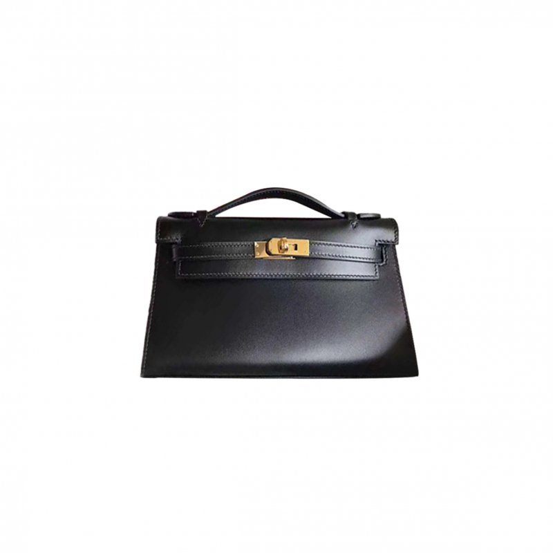 (image for) HERMÈS MASTER MINI KELLY BAG BLACK GOLD (22*14*7cm)