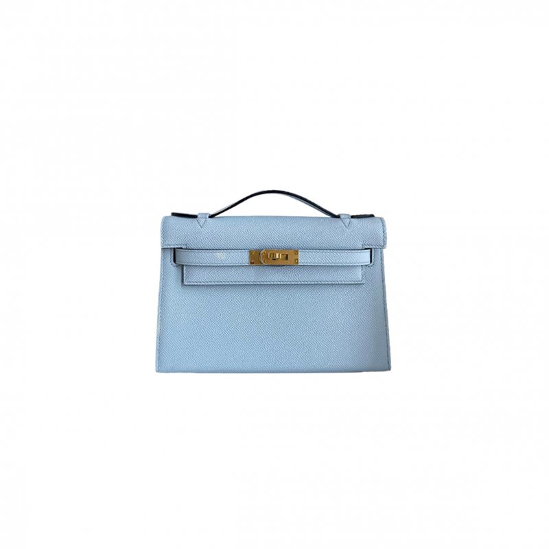 (image for) HERMES MASTER MINI KELLY 22 EPSOM LEATHER HOLY GRAIL BLUE (22*14*7cm)