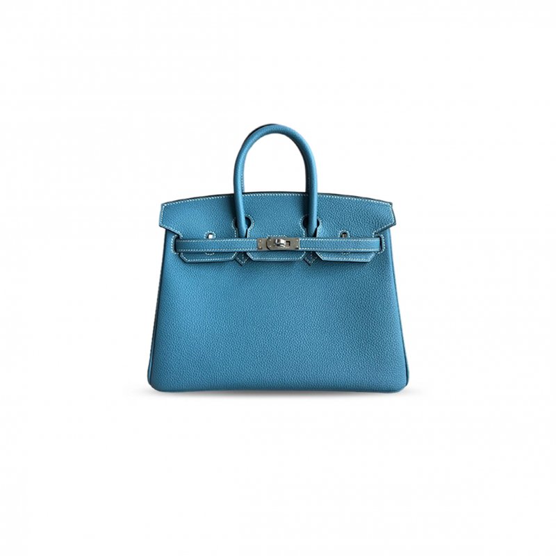 (image for) HERMÈS BIRKIN 25 TOGO BLEU JEAN WITH (25*20*13cm)