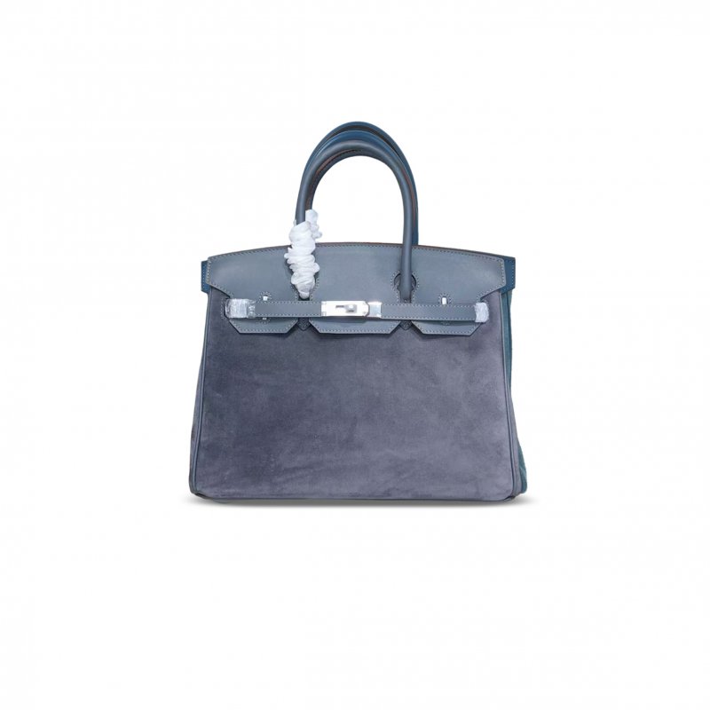 (image for) HERMÈS BIRKIN 30 SUEDE AND SWIFT PALLADIUM HARDWARE (30*22*16cm)