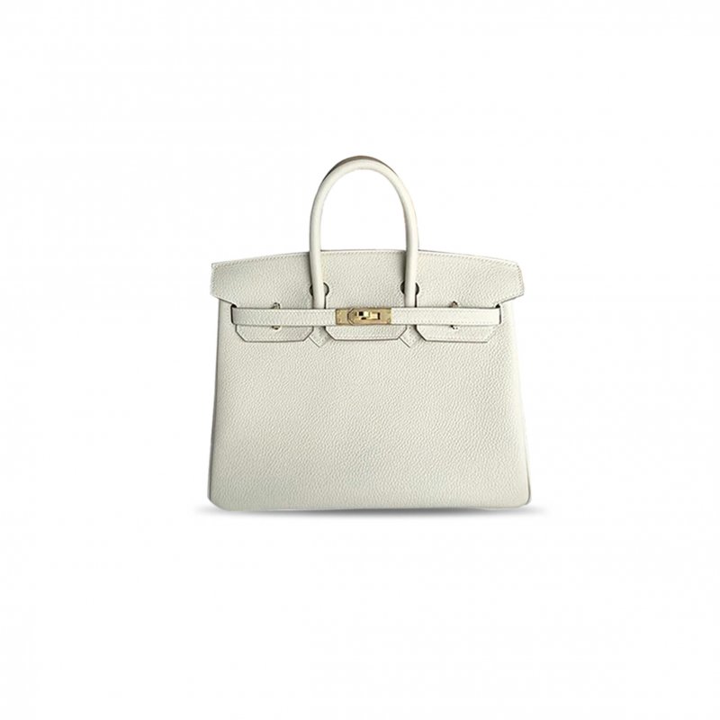 (image for) HERMÈS BIRKIN 30 CRAIE WHITE BEIGE TOGO LEATHER GOLD HARDWARE HANDBAG 326871 (30*23*15cm)