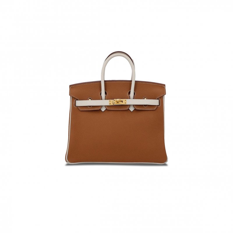 (image for) HERMES BIRKIN 30 TOGO LEATHER GOLDEN BROWN MILKSHAKE PLATINUM BUCKLE MSBK3332411 (30*23*15cm)