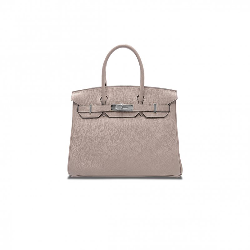 (image for) HERMES BIRKIN 30 TOGO LEATHER WISTERIA SILVER BUCKLE BAG H028369CK4W (30*23*15cm)