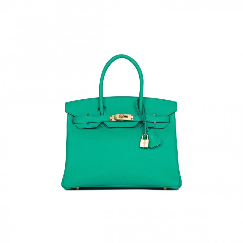 (image for) HERMES BIRKIN 30 VERT JADE EPSOM GOLD HARDWARE (30cm)