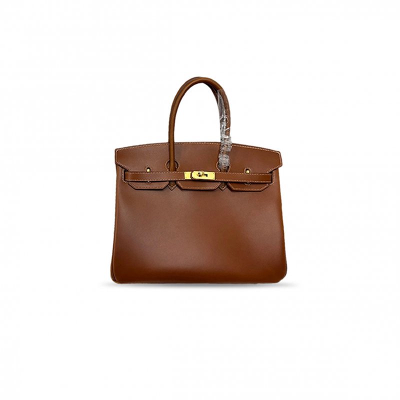 (image for) HERMES GOLD BOX LEATHER GOLD PLATED BIRKIN 35 BAG (35*25*18cm)