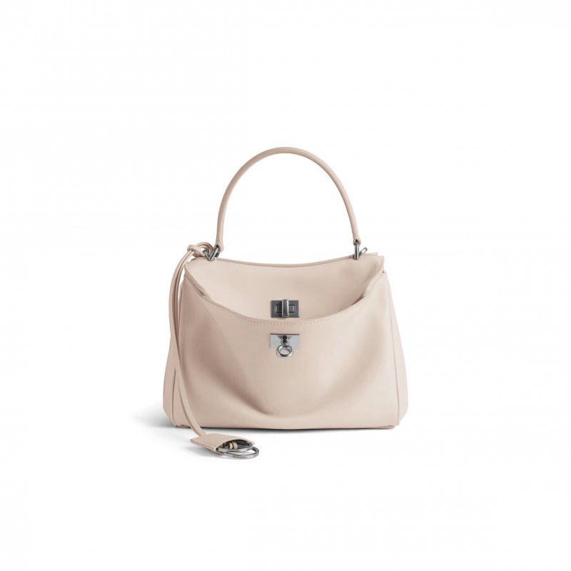 (image for) BALENCIAGA WOMEN'S RODEO HANDBAG MINI IN ALMOND 7954563AA4U5831 (22.8*9.9*8.3cm)