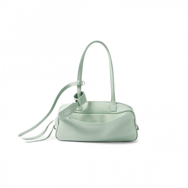 (image for) BALENCIAGA WOMEN’S CARRIE SMALL LEATHER SHOULDER BAG 8329202ABNP3837 (31*12*12cm)