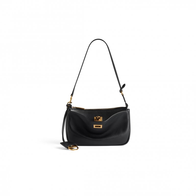 (image for) BALENCIAGA WOMEN'S RODEO SLING POCHETTE IN BLACK 8141112ABKX1000 (22*12*5cm)