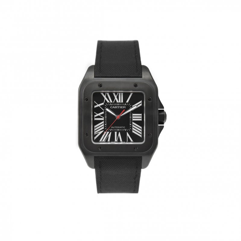 (image for) CARTIER SANTOS DE CARTIER 100 CARBON AUTOMATIC LARGE MODEL 51MM WATCH WSSA0006