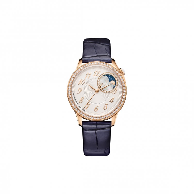 (image for) VACHERON CONSTANTIN ÉGÉRIE MOON PHASE 37 MM PINK GOLD WATCH 8005/F000R-B498