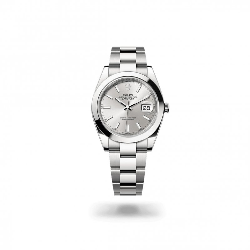 (image for) ROLEX DATEJUST 41 STAINLESS STEEL SILVER DIAL MEN'S WATCH M126300-0003