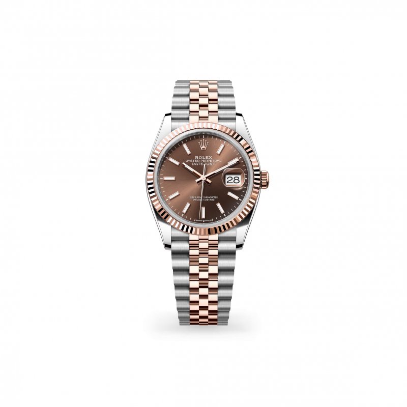 (image for) ROLEX DATEJUST 36 OYSTER, 36 MM, OYSTERSTEEL AND EVEROSE GOLD 126231