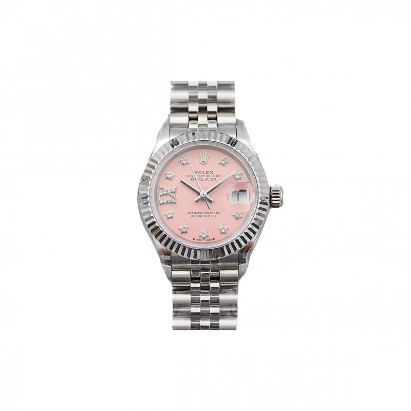 (image for) ROLEX LADY-DATEJUST 28 MM, OYSTERSTEEL AND WHITE GOLD WATCH 279174